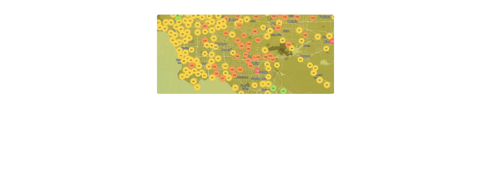 AQI map